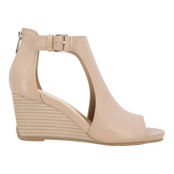 Kenneth Cole Reaction Women's Gracie Wedge Sandals Beige Size 8 - Picture 2 of 5